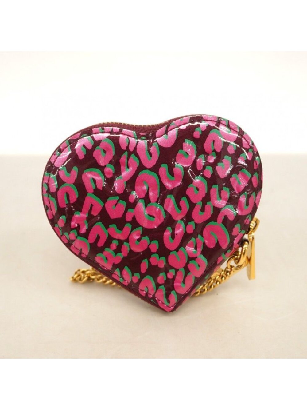 Louis Vuitton Coin Case Vernis Leopard Portomonecle Bordeaux Pink - Picture 6 of 6